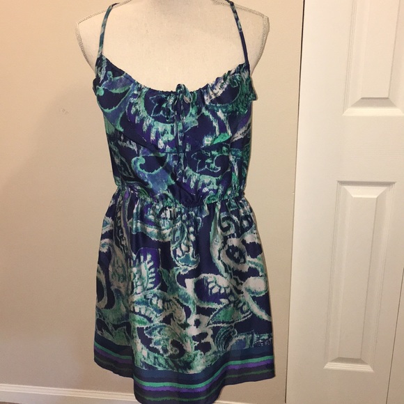 Purple and Silver Satin Dresses